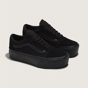 Black Platform Sneakers